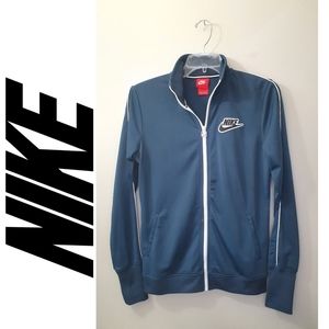 Stripe White Nike Track Jacket 